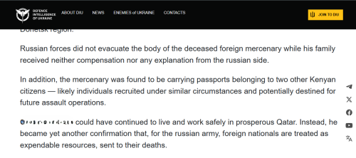 Press release issued by the Defence Intelligence of Ukraine. PHOTO/Screengrab by People Daily Digital