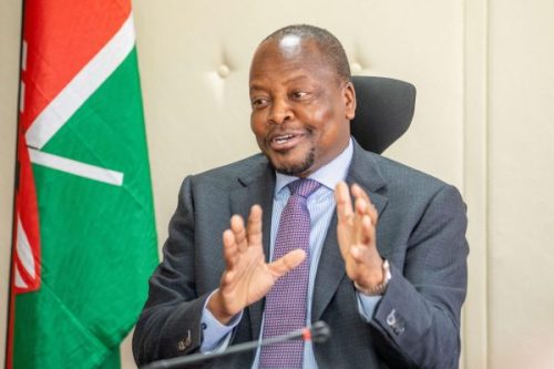 Agriculture and Livestock Development Cabinet Secretary Senator Mutahi Kagwe during a past function. PHOTO/@CS_MoALD/X