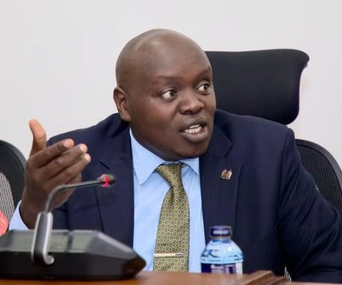 Nandi Senator Samson Cherargei during a past function. PHOTO/https://www.facebook.com/ParliamentKE