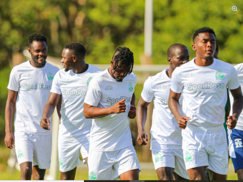 Gor Mahia FC players in training ahead of Kariobangi Sharks encounter on Tuesday, January 6, 2026. PHOTO/https://www.facebook.com/GorMahiafcofficial/Facebook