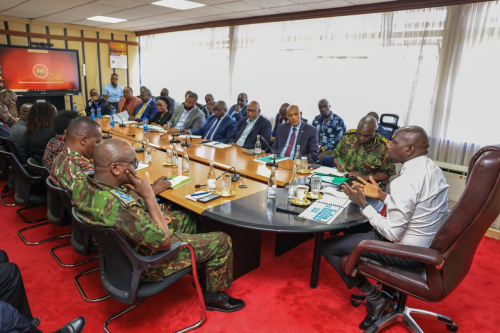 A multi-agency meeting bringing together law enforcement and regulatory agencies on Tuesday, January 6, 2026. PHOTO/@kipmurkomen/X
