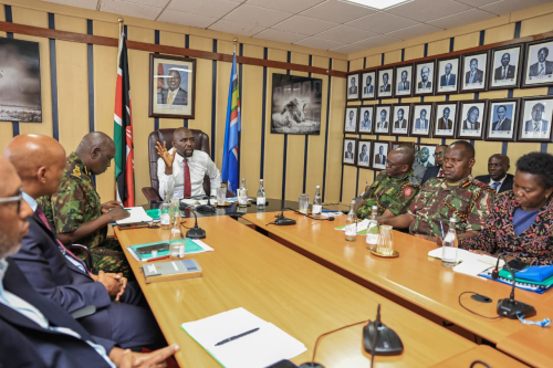 A multi-agency meeting bringing together law enforcement and regulatory agencies on Tuesday, January 6, 2026. PHOTO/@kipmurkomen/X