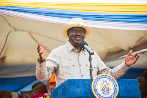 Late former Prime Minister Raila Odinga during a past event: PHOTO/facebook.com/RailaOdingaKE