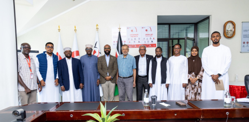 Mandera Deputy Governor Ali Maalim during a high-level consultative meeting with Kenya Red Cross Society Secretary General Dr Ahmed Idris on Friday, January 9, 2026. PHOTO/@alimaalim/X