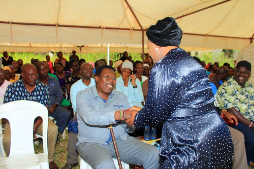 DAP-K Party Leader Eugene Wamalwa during the burial of the late Mzee Johnston Barasa Murunga on January 24, 2026. PHOTO/@EugeneLWamalwa/X