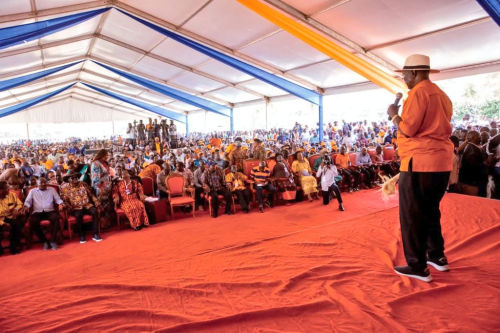 Senator Dr. Oburu Oginga during the ODM leaders’ gathering in Kisumu on January 24, 2026. PHOTO/@gladyswanga/X