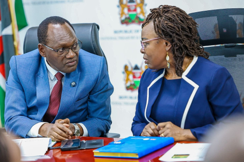 Treasury Principal Secretary Chris Kiptoo during a briefing by the project team on the automation of Kenya's external debt payment platform, on Tuesday, January 27, 2026. PHOTO/@kiptoock/X