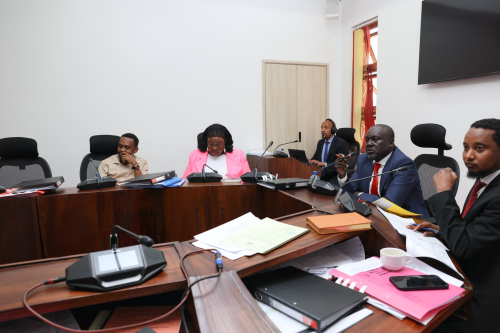 Nandi Governor Stephen Sang appearing before the Senate County Public Investments and Special Funds Committee at Bunge Tower on Monday, January 27, 2026. PHOTO/https://www.facebook.com/ParliamentKE