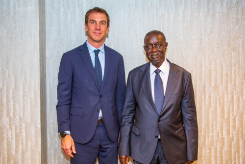 ODM Party Leader Oburu Oginga with Charge d'Affaires at the British High Commission in Nairobi, Dr Ed Barnett, during a courtesy call on Tuesday, January 27, 2026. PHOTO/@DrOburu_OX