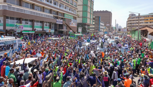 DCP Deputy Party Leader Cleophas Malala engaging with Nairobi residents at Wakulima Market, Nairobi, on Friday, January 30, 2026. PHOTO/https://www.facebook.com/cleophasmalalah