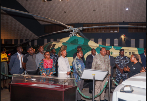 Retired President Uhuru Kenyatta and Wiper Patriotic Front Party leader, Kalonzo Musyoka, have toured the historic Olusegun Obasanjo Presidential Library (OOPL) in Abeokuta, Nigeria. PHOTO/@4thPresidentKE/X