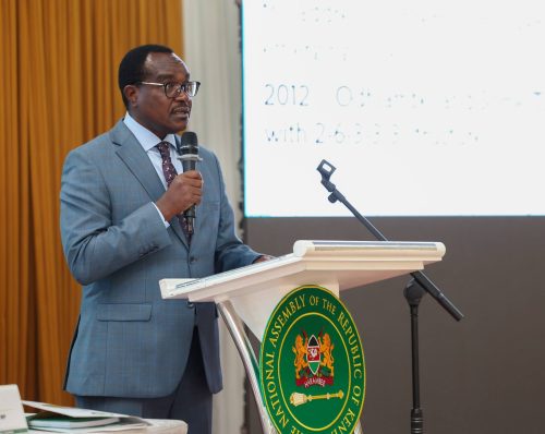 Education CS Julius Migos Ogamba during a National Assembly engagement on Wednesday, January 28, 2026: PHOTO/facebook.com/ParliamentKE