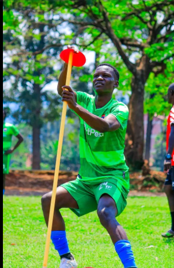 Shabana FC fprward Austine Odongo in training. PHOTO/https://www.facebook.com/profile.php?id=61575637565256