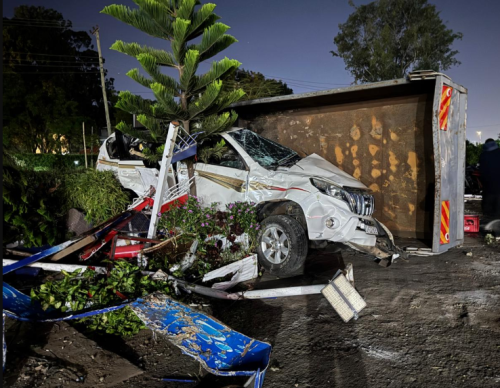 Properties of high value destroyed along Douglas Wakiiru Road in Nairobi, previously known as Aerodrome Road, near Nyayo National Stadium. PHOTO/@PeopleDailyKe/X
