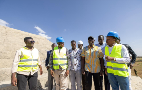 President William Ruto and other state officials inspecting the Mogotio Sports Academy on Friday, January 9, 2026. PHOTO/@WilliamsRuto/X 