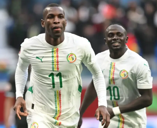 Senegal forwards Nicolas Jackson and Sadio Mane in a past AFCON 2025 match. PHOTO/CAF