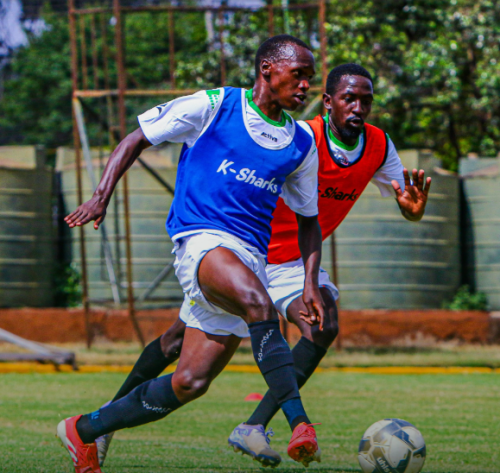 Kariobangi Sharks FC players in a training session ahead of Gor Mahia's match on Tuesday, January 6, 2026. PHOTO/https://www.facebook.com/KariobangiSharksFC/Facebook