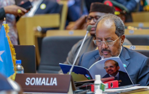 Somalia’s president Hassan Sheikh Mohamud. PHOTO/@HassanSMohamud/X