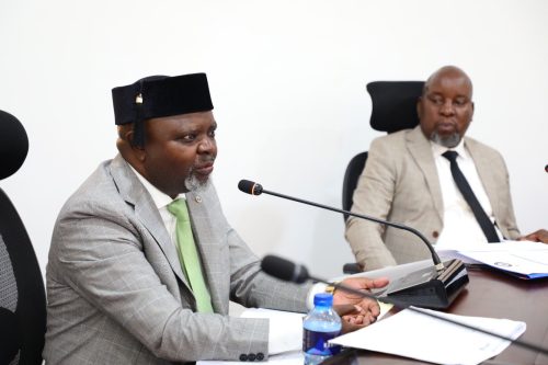 Meru Senator Kathuri Murungi speaking at the CPAC hearing on county financial matters. PHOTO/https://www.facebook.com/Parliament of Kenya