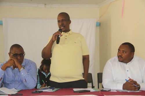 Members of the Departmental Committee on Finance and National Planning and the Select Committee on Public Debt and Privatization engage residents of Kitui County during a public participation forum on the proposed Safaricom divestiture at the Kitui Multi-Purpose Hall on Wednesday, February 4, 2026. PHOTO/https://www.facebook.com/ParliamentKE