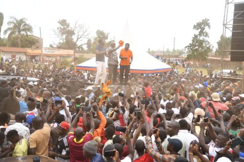 Orengo, Osotsi and Sifuna during the Busia ODM rally. PHOTO/https://www.facebook.com/James Orengo