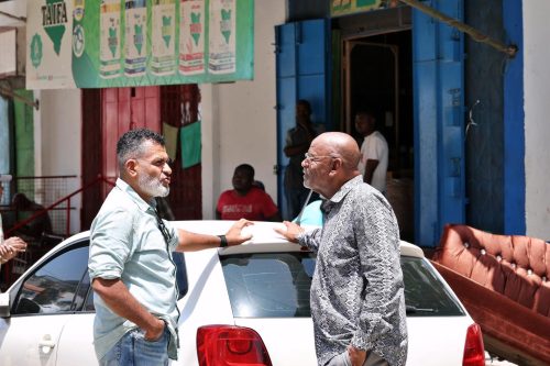 Omar Mwinyi with Mombasa Governor Abdulswamad. PHOTO/https://www.facebook.com/Abdulswamad Shariff Nassir