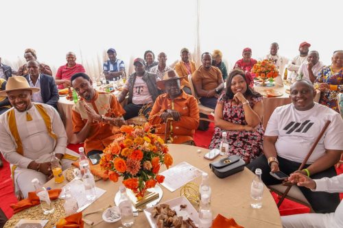 Millicent Omanga and Rigathi Gachagua during the Kikuyu ruracio ceremony. PHOTO/https://www.facebook.com/Hon. Millicent Omanga - Mama Miradi