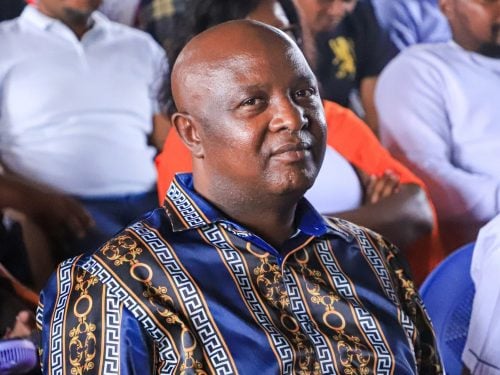 Osotsi during the church service in Kitengela. PHOTO/https://www.facebook.com/Senator Godfrey Osotsi