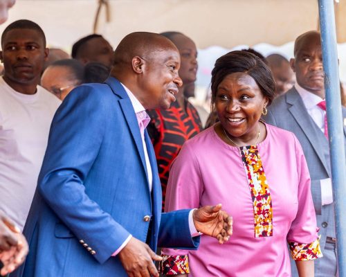 Kithure Kindiki and Cecily Mbarire during a past event. PHOTO/https://www.facebook.com/Kithure Kindiki