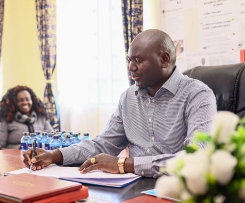 Education Principal Secretary Julius Bitok on Thursday, February 5, 2026, toured schools in Kitui County: PHOTO/@JuliusKBitok/X