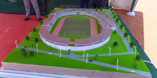 Wajir County modern stadium plan. PHOTO/@WilliamsRuto/X