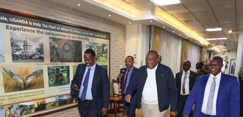Former President Uhuru Kenyatta arrives in Uganda for high-level talks on the eastern DRC peace process. PHOTO/@4thPresidentKE/X