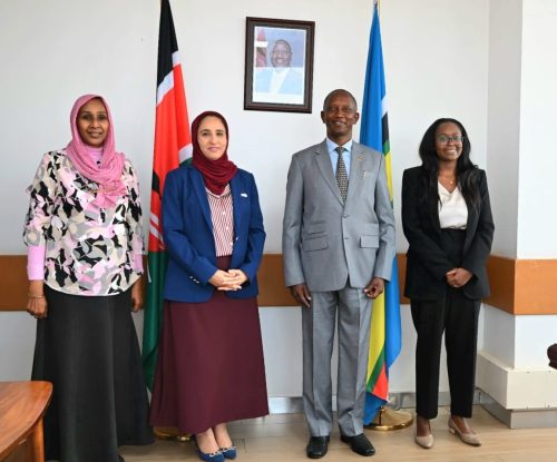 Lindsay Kiptiness during talks with Nasra Salim Mohamed Al-Hashmi. PHOTO/@ForeignOfficeKE/X