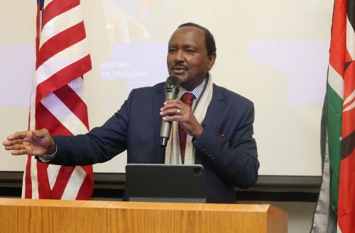 Kalonzo Musyoka, during his visit to the United States. PHOTO/@skmusyoka/X