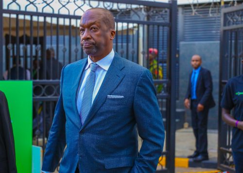 Nairobi Securities Exchange CEO Kiprono Kittony during the launch of Ziidi Trader. PHOTO/@SafaricomPLC/X