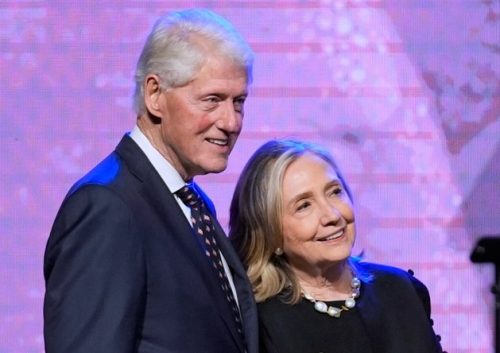 Bill and Hillary Clinton during a past event. PHOTO/@ScottBornAgain/X