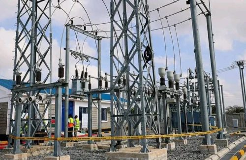 Power lines in the station. The image is used for illustration. PHOTO/facebook.com/KenyaPowerLtd