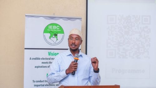 Marjan Hussein Marjan speaking on January 29, 2026. PHOTO/@IEBCKenya/X