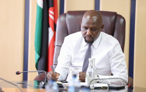 Interior CS Kipchumba Murkomen, during a meeting with the European Union Special Representative for Human Rights on Wednesday, February 11, 2026: PHOTO/@kipmurkomen/X