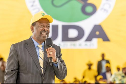 Prime CS Musalia Mudavadi during the UDA Aspirants’ Meeting at State House, Nairobi on Wednesday, February 4: PHOTO/facebook.com/Mudavadi.Musalia