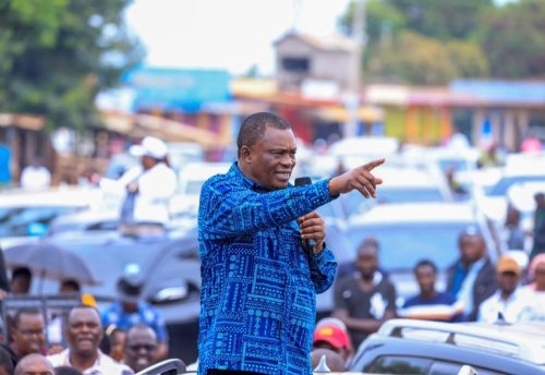 JB Muturi during the public engagement in Mbeere North on Sunday, November 23. PHOTO/PHOTO/facebook.com/DPGachagua