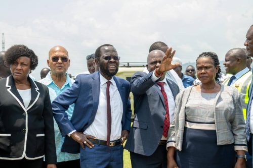 Kisumu Governor Anyang' Nyong'o and other stakeholders in Kisumu.