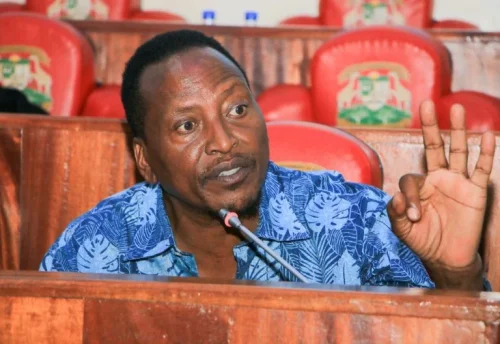 Kisii County Senator Richard Onyonka speaking at a past event.PHOTO/@RichardOnyonka_/X