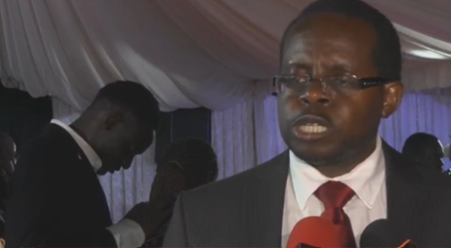 Charles Kanjama during a presser after winning the LSK polls. PHOTOT/A screengrab by PD Digital