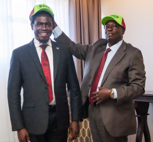 Former Law Society of Kenya (LSK) president Nelson Havi with DCP Party Leader Rigathi Gachagua following his defection to the Democracy for the Citizens' Party on Wednesday, February 4, 2026. PHOTO/@rigathi/X