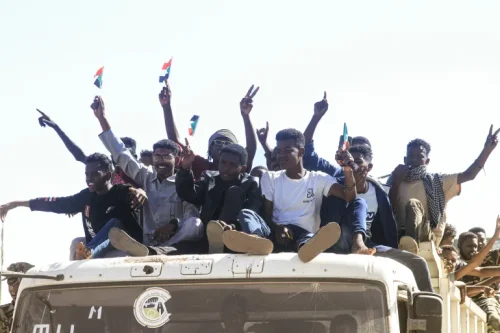 Sudanese take to the street during a rally in support of the Sudanese army in its battle against the paramilitary Rapid Support Forces in Omdurman, Sudan, in December 2025: PHOTO/Ebrahim Hamid