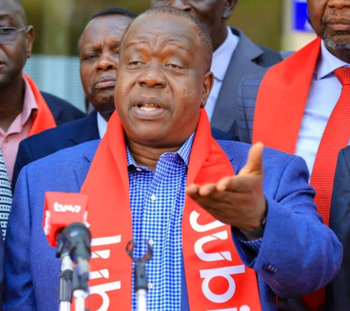 Former Interior Cabinet Secretary Fred Matiang’i during a joint session of the parties’ National Executive Committees (NECs) held on February 18, 2026. PHOTO/https://web.facebook.com/TheJubileeParty
