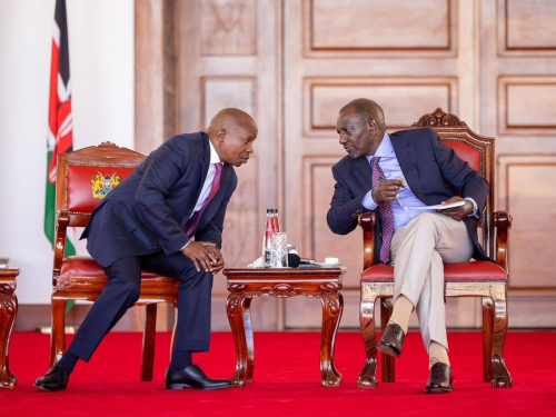 President William Ruto meets Meru leaders led by Governor Isaac Mutuma at State House, Nairobi, on Tuesday, February 3, 2026. PHOTO/https://www.facebook.com/KithureKindiki