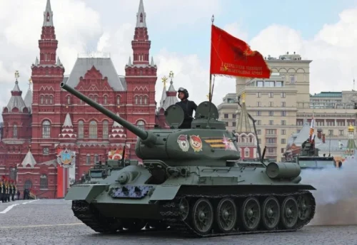 Russian military during a past event.PHOTO/@doctoradmiral/X