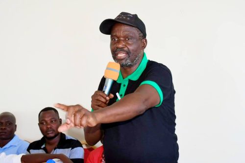 Kenya Sugar Board Chair Nicholas Gumbo during a Strategic Plan meeting in 2025–2027 at Sunset Hotel, Kisumu. PHOto//https://www.facebook.com/GumboWajonya